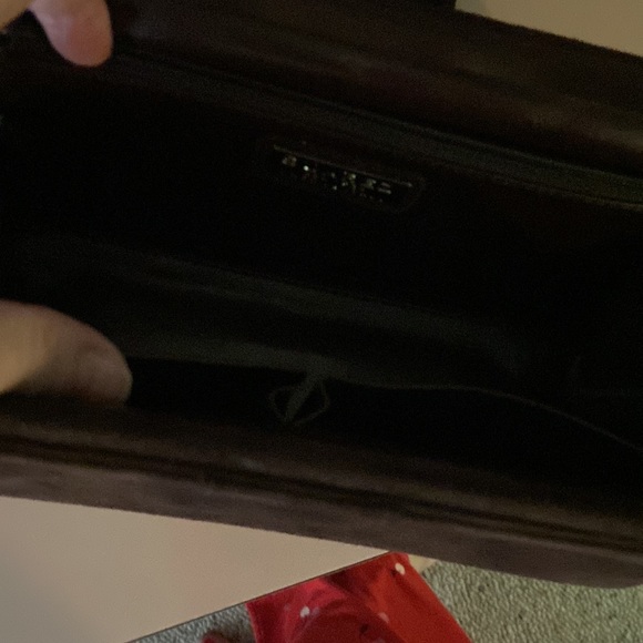 Suarez Italy Couture Designer Vintage Suede & Pewter Handbag - Picture 2 of 4